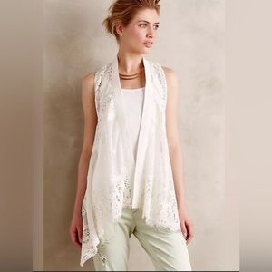 Anthropologie lace vest: XS/S